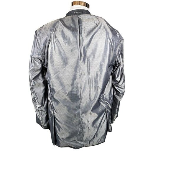 NEW Jean Paul Germain Sport Coat Men's 46XL Grey Shepherd's Check Poly Rayon - Picture 10 of 16